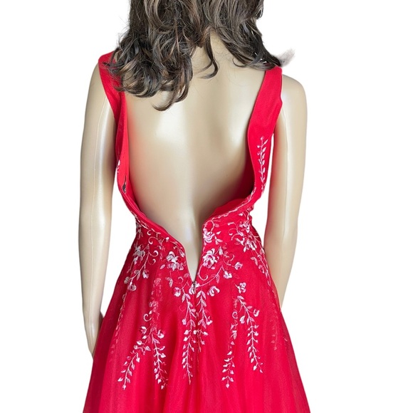 A.B.S Evening by Allen Schwartz red dress size 8 - Picture 6 of 11